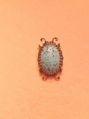 VTG Scarab Beetle Gold tone Pendant/ Brooch. Excellent Condition