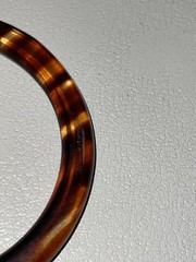Vintage Made in France Tortoise Shell Bangle Bracelet Lucite Acetate Stackable
