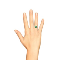Art Deco Style Round Cut Lab Created Diamond 925 Silver Anniversary Ring